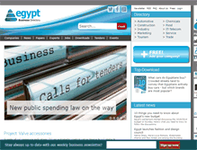 Tablet Screenshot of egypt-business.com